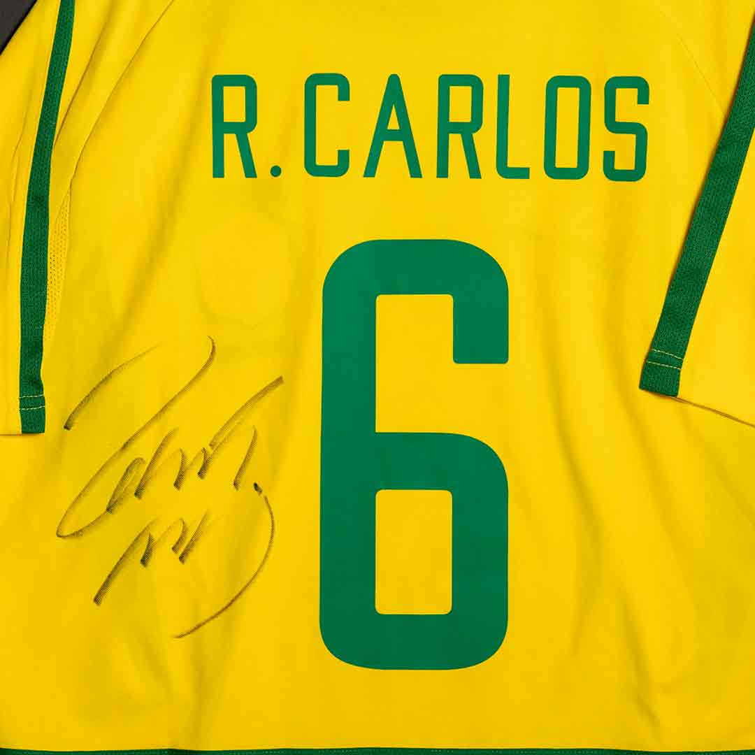 Jersey Firmado Roberto Carlos - Selección de Brasil